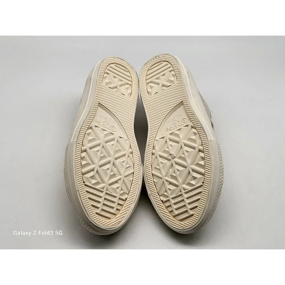 Converse Chuck Taylor All Star Egret Gold Metallic Youth Sneakers 363092C Sz‎ 1